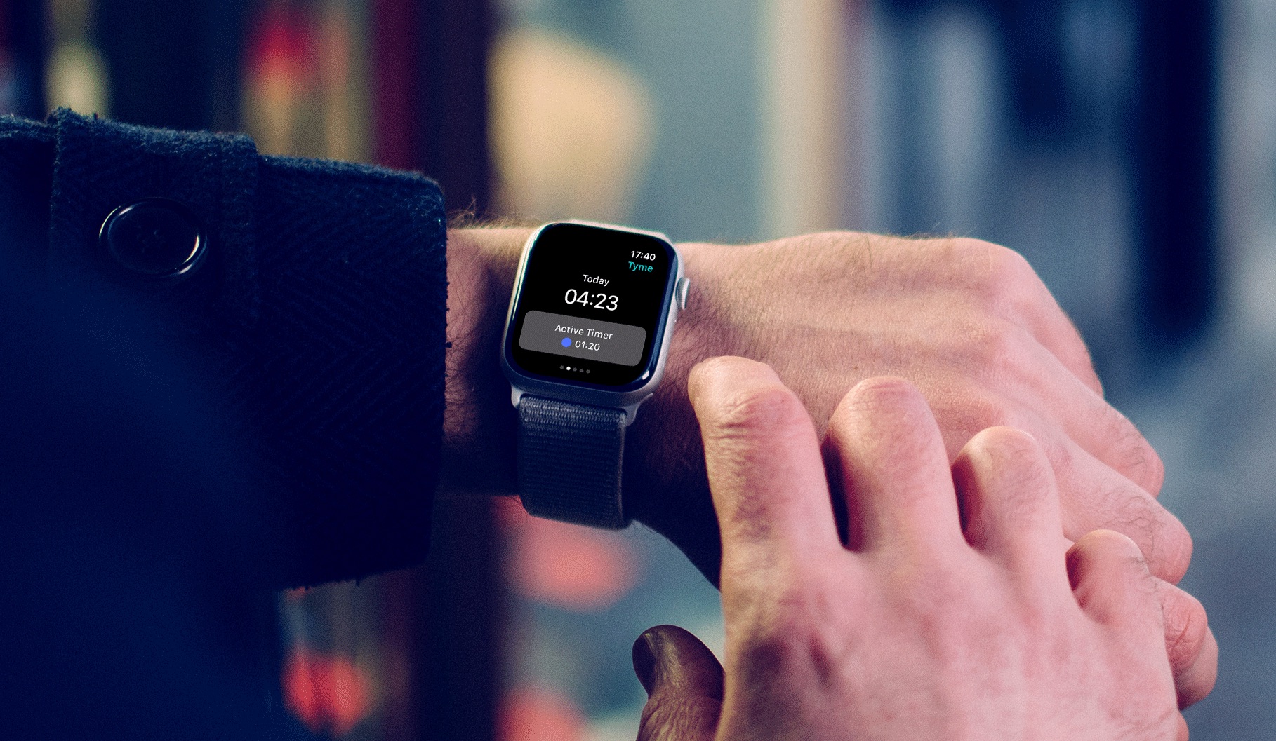 Tyme Zeiterfassung auch auf der Apple Watch Tyme Zeiterfassung auch auf der Apple Watch